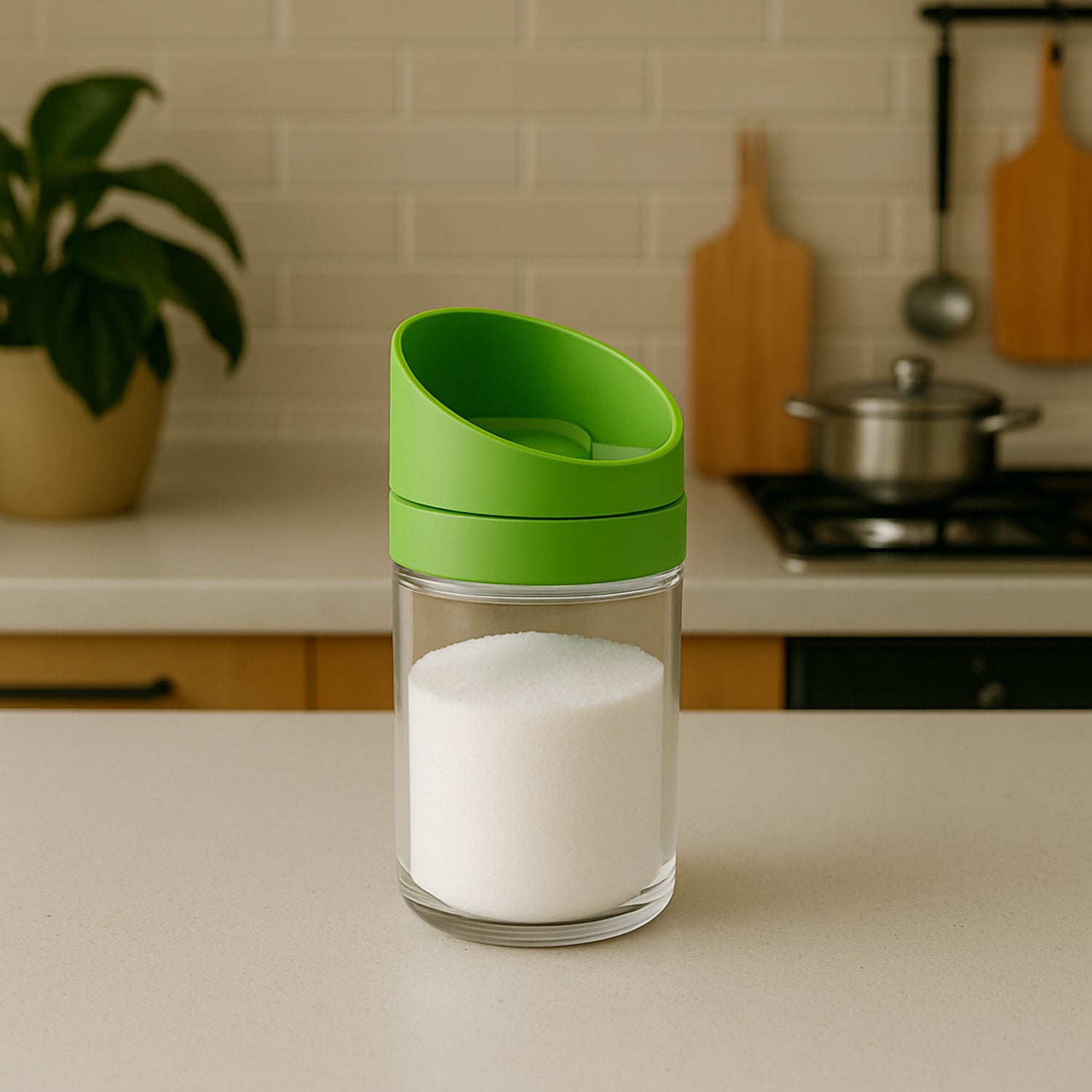 Apex Slant-Lid Kitchen Storage Jar Set (2 Pc) Apex Slant-Lid Kitchen Storage Jar Set (2 Pc)